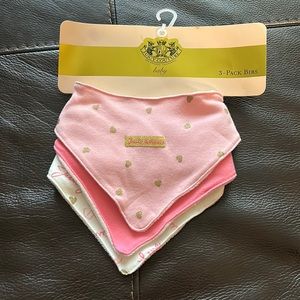 Juicy Couture baby bibs